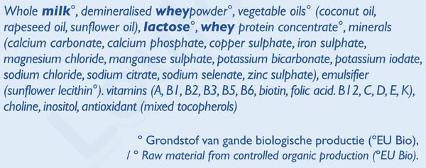 Loulouka ingredient list, from loulouka.nl
